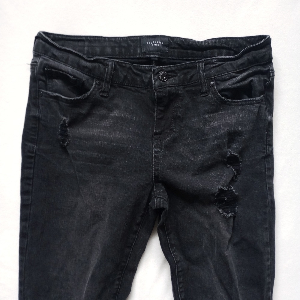 Black Distressed Women Jeans